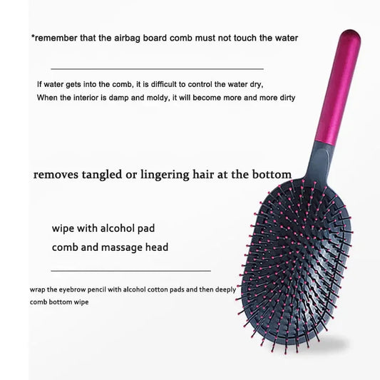 Airbag Scalp Massage Detangling Hairbrush – Wet & Dry Curly Hair Brush for Women & Girls