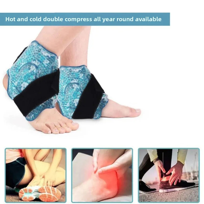 Ankle Foot Ice Pack Wrap for Injuries Reusable Gel Bead Ice Pack Personal Care Products Ankle Support Ankle Pad