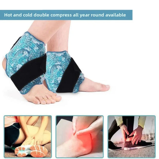 Ankle Foot Ice Pack Wrap for Injuries Reusable Gel Bead Ice Pack Personal Care Products Ankle Support Ankle Pad