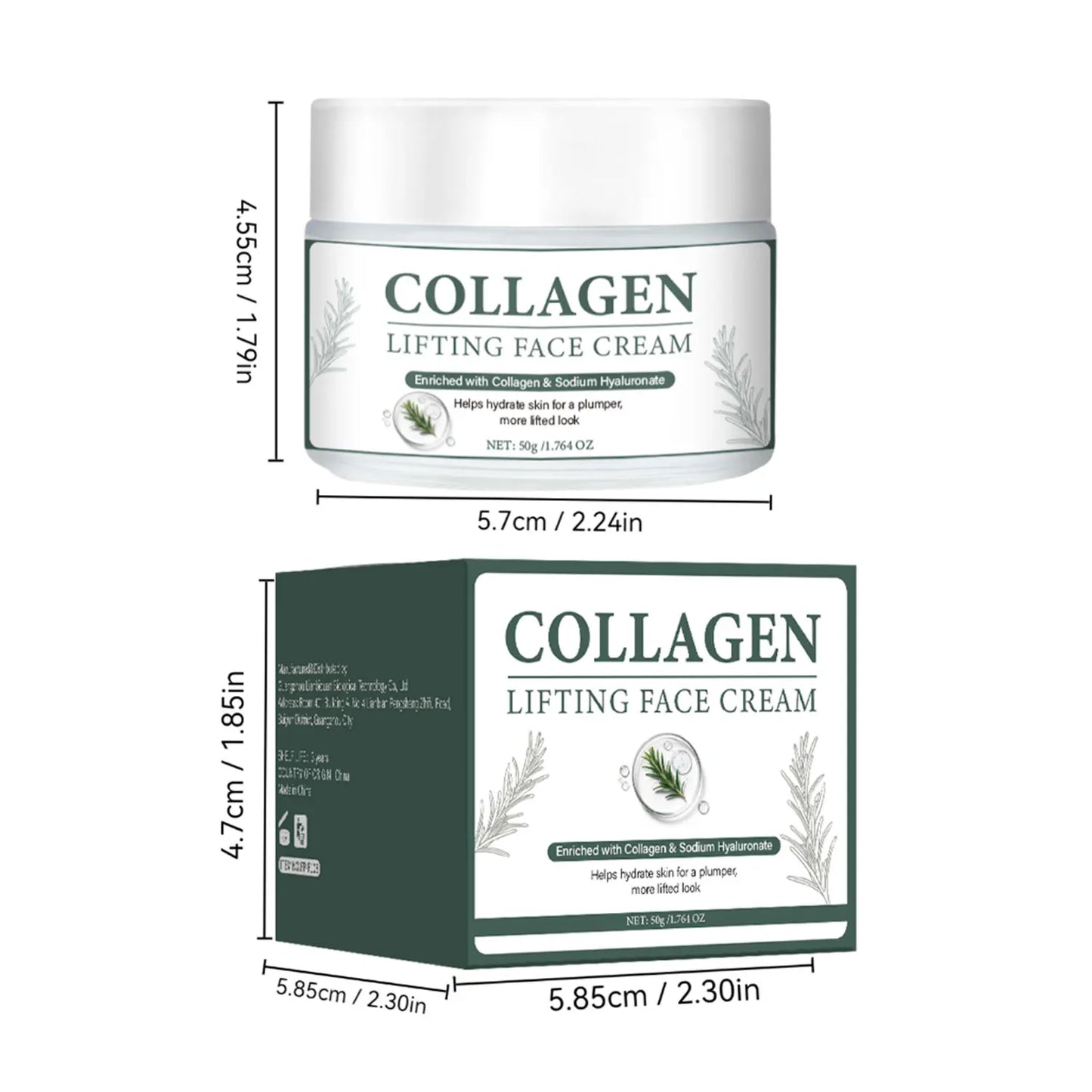 Collagen Face Gel-Cream with Peptides, Marula Oil, and Hyaluronic Acid,Hydrates & Firms Skin, Deep moisturizing Korean Skincare