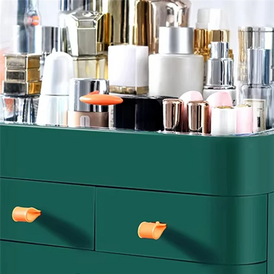 B84B-1Pc Dust-Proof Cosmetics Receiving Box Desktop Makeup Organizer With Drawer For Skin Care Products Household Storage Box