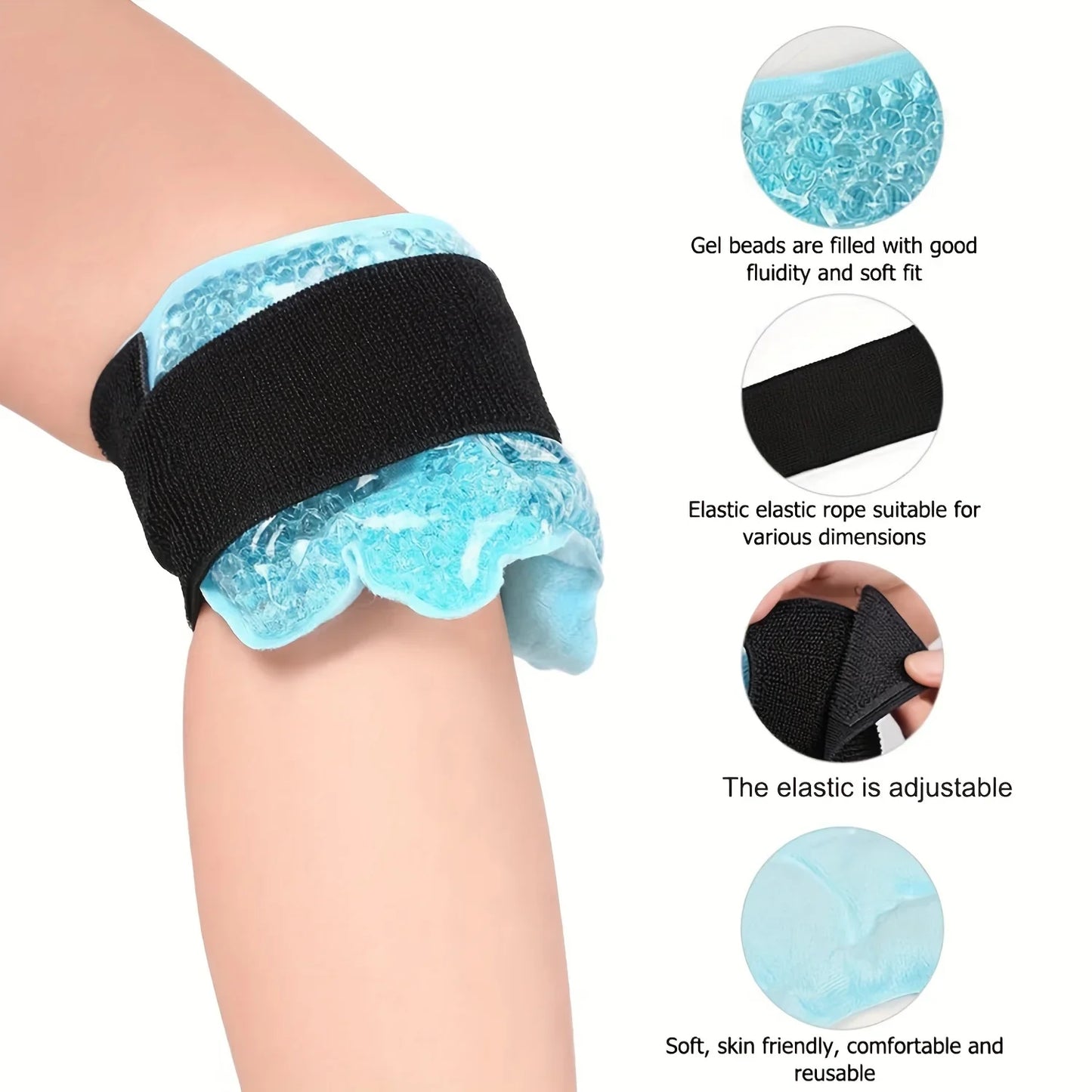 Ankle Foot Ice Pack Wrap for Injuries Reusable Gel Bead Ice Pack Personal Care Products Ankle Support Ankle Pad