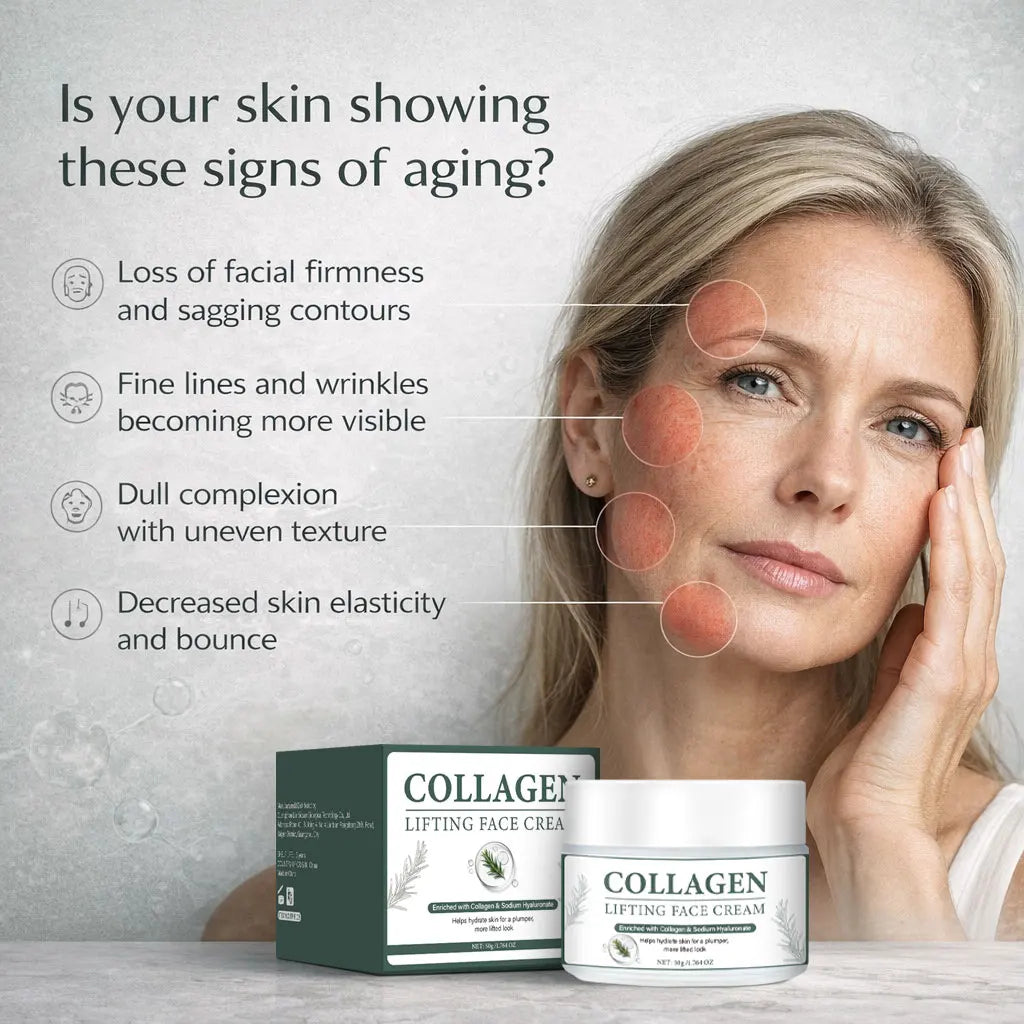 Collagen Face Gel-Cream with Peptides, Marula Oil, and Hyaluronic Acid,Hydrates & Firms Skin, Deep moisturizing Korean Skincare