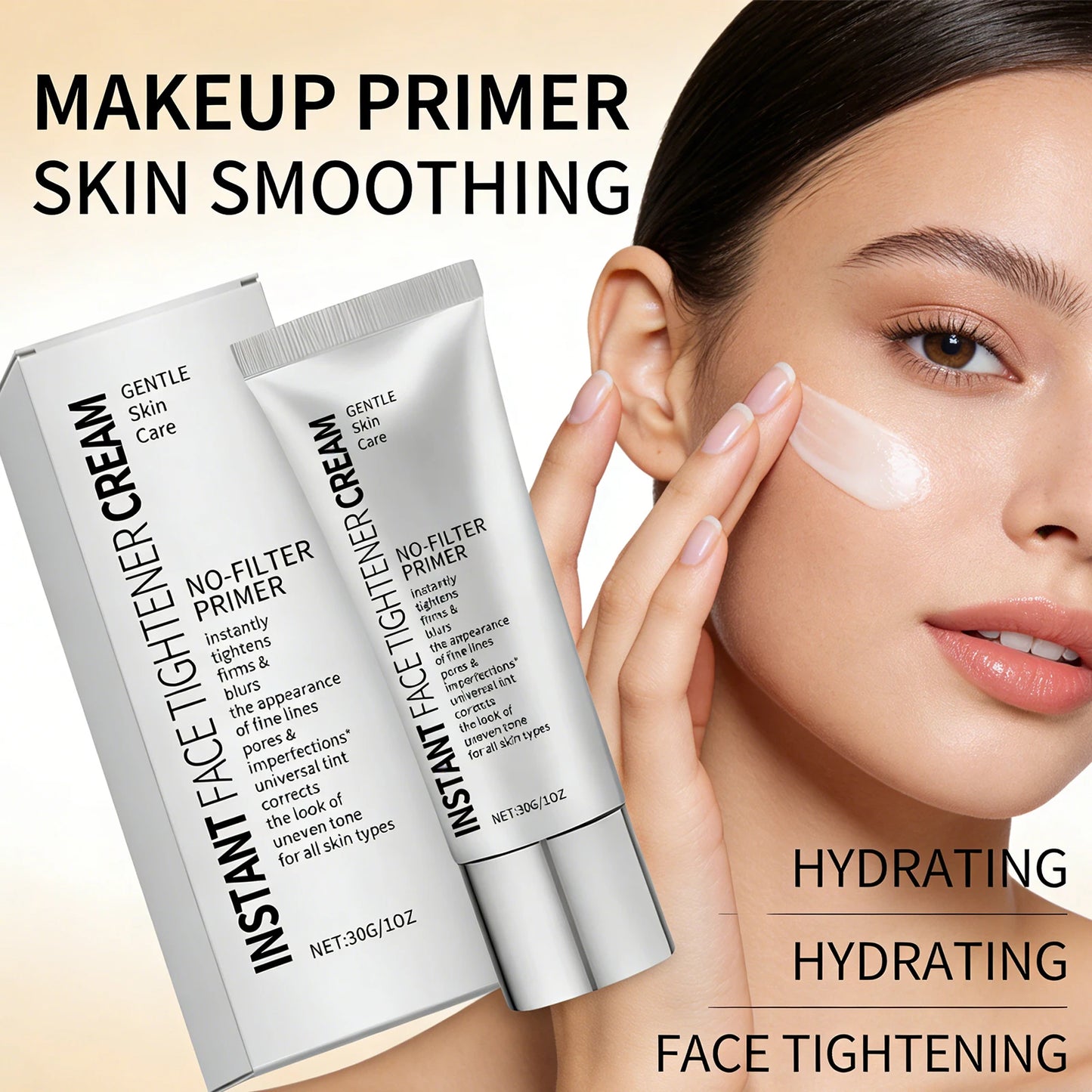 Face Primer Moisturizing Hydrating Skin Barrier Care Reduce Fine Lines Gentle Nourishing Clear Primer Makeup Even Skin Tone