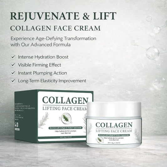 Collagen Face Gel-Cream with Peptides, Marula Oil, and Hyaluronic Acid,Hydrates & Firms Skin, Deep moisturizing Korean Skincare
