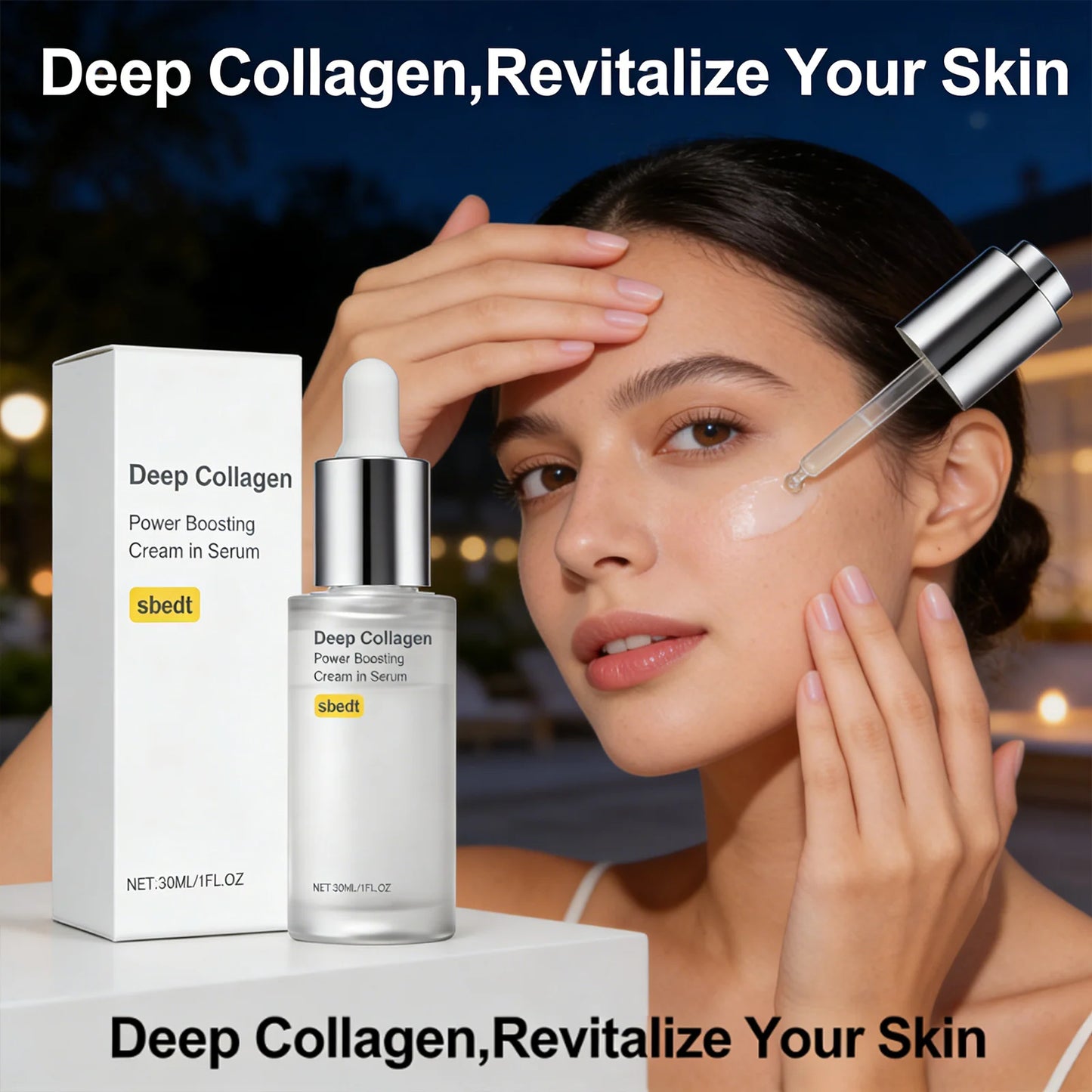 Collagen Moisturizing Essence Smoothing Skin Fine Lines Relieve Dryness Improve Skin Smoothnes Nourishing Daily Skin Care Serum